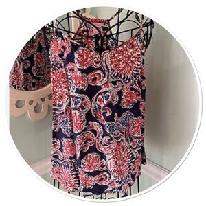 Large Lilly Pulitzer Silk T-Back HP Lilly Pulitzer Pink Graphic Camisole